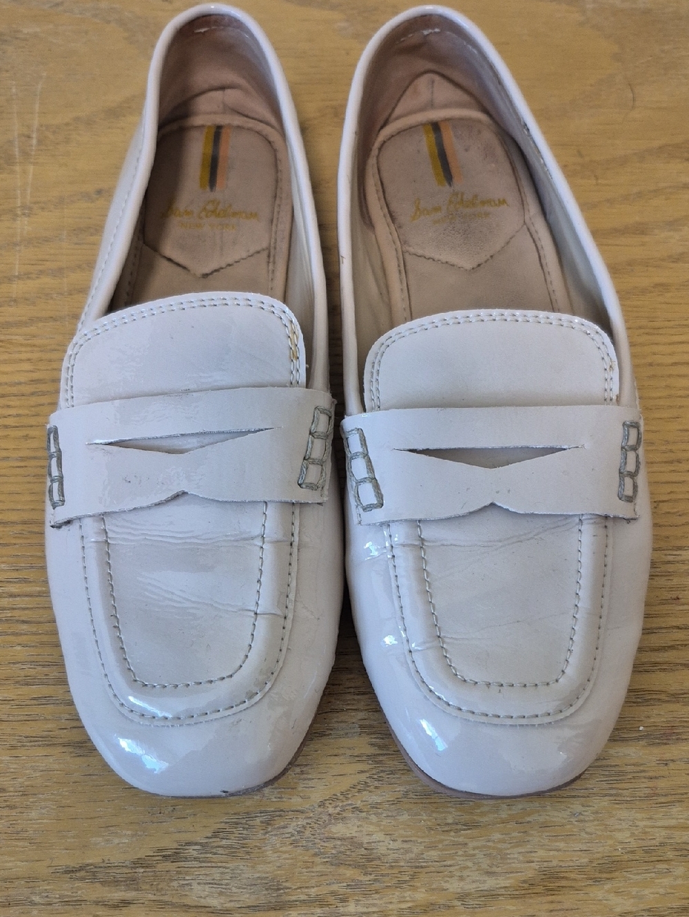 Sam Edelman Creme Rose Tucker Penny Loafer Sz 7.5 Good Condition - Picture 4 of 11